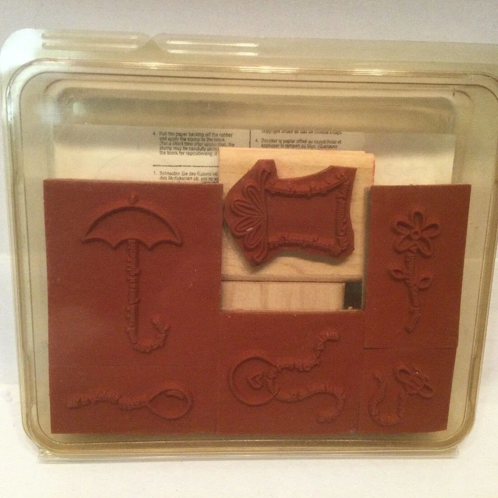 Stampin' Up The Fine Print Friendship Birthday Greeting In Plastic 2002